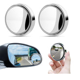 2pcs 360° Rotating HD Glass Car Blind Spot Mirrors
